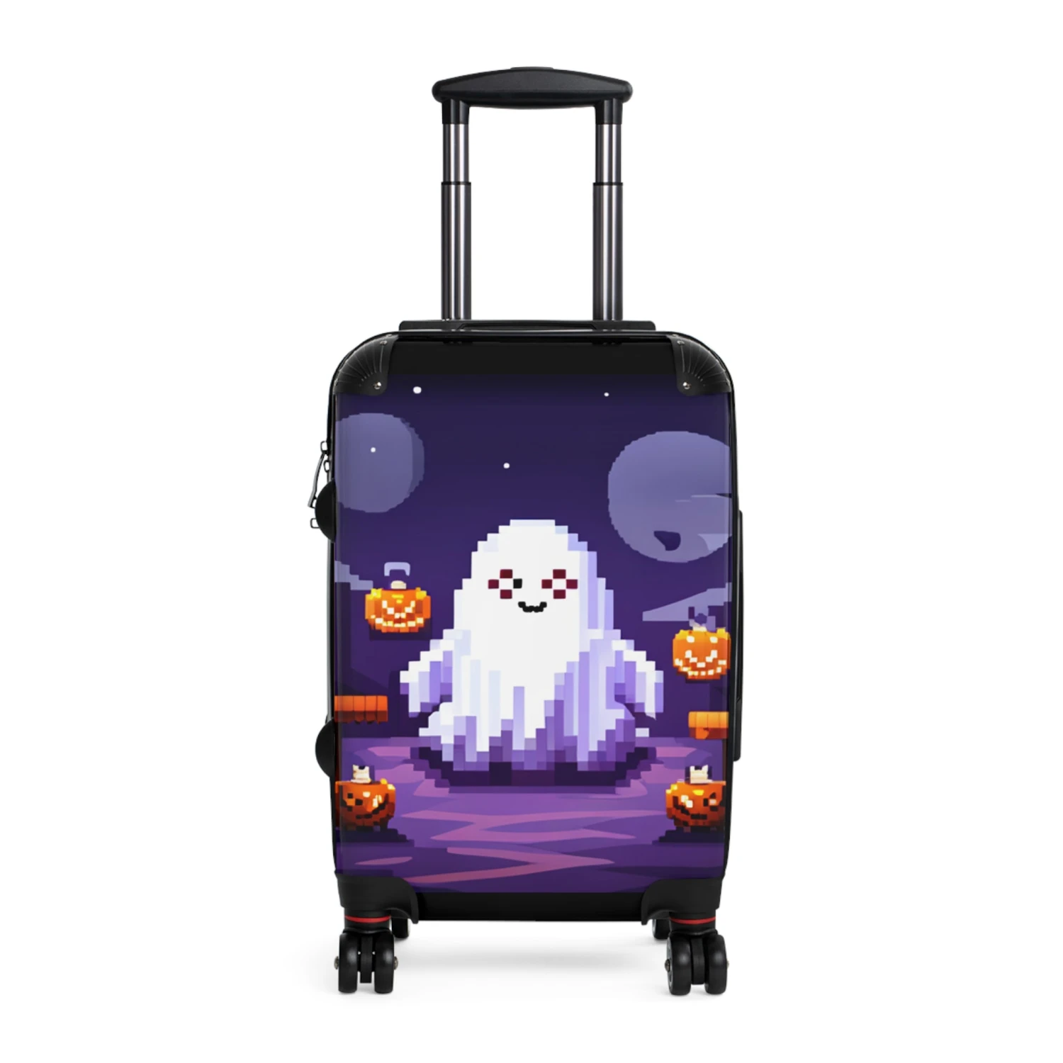 LFO - Carry On - Suitcase - Halloween Pixel Art - Kawaii Ghost 2 LFO - Carry On - Suitcase - Halloween Pixel Art - Kawaii Ghost - Image 2