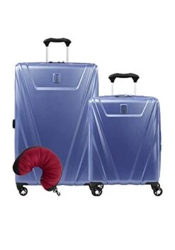 Travelpro Maxlite 5 Hardside 3-PC Set: Int'l C/O And Exp. 29-Inch Spinner With Travel Pillow (Azure Blue)