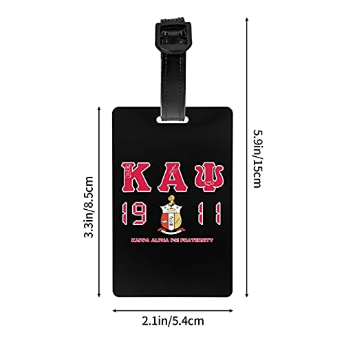 ZHUOBAIL Ka-pp_a A_lp-ha Ps-i 1911 KAP Fraternity Nupes PVC Luggage Tag Name ID Labels Travel Bag Suitcase Tags Suitcase Identifiers 3.3X2.1 Inch 5 ZHUOBAIL Ka-pp_a A_lp-ha Ps-i 1911 KAP Fraternity Nupes PVC Luggage Tag Name ID Labels Travel Bag Suitcase Tags Suitcase Identifiers 3.3X2.1 Inch - Image 5