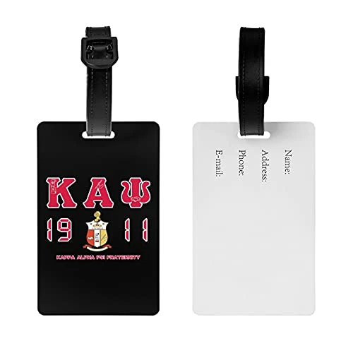 ZHUOBAIL Ka-pp_a A_lp-ha Ps-i 1911 KAP Fraternity Nupes PVC Luggage Tag Name ID Labels Travel Bag Suitcase Tags Suitcase Identifiers 3.3X2.1 Inch 2 ZHUOBAIL Ka-pp_a A_lp-ha Ps-i 1911 KAP Fraternity Nupes PVC Luggage Tag Name ID Labels Travel Bag Suitcase Tags Suitcase Identifiers 3.3X2.1 Inch - Image 2