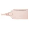 Kikki.K Signature Edition Collection - Leather Luggage Tag In Blush, Luggage Tag Insert, Plastic Window, Large Size Insert Section For Business Cards, 4.53" L X 2.60" W X 0.20" H
