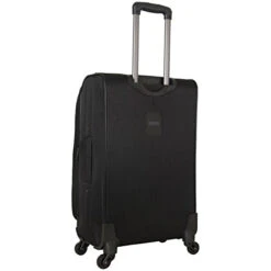 Kenneth Cole Reaction Going Places 24" 600d Polyester Expandable 4-Wheel Spinner Checked Luggage, Black 15 Kenneth Cole Reaction Going Places 24" 600d Polyester Expandable 4-Wheel Spinner Checked Luggage, Black -Luggage Factory 31M57v CJdL
