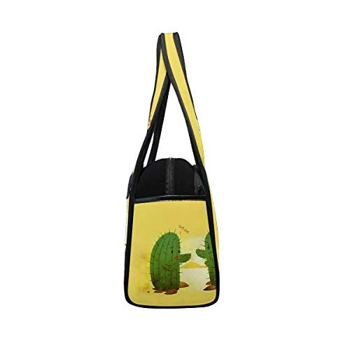 HUVATT Duffel Bags Cactus Hug Womens Gym Yoga Bag Fun Tote Beach Bag For Men 4 HUVATT Duffel Bags Cactus Hug Womens Gym Yoga Bag Fun Tote Beach Bag For Men - Image 4