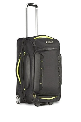 High Sierra At8 Wheeled Upright Duffel Bag, Black/Zest, 26" 4 High Sierra At8 Wheeled Upright Duffel Bag, Black/Zest, 26" - Image 4