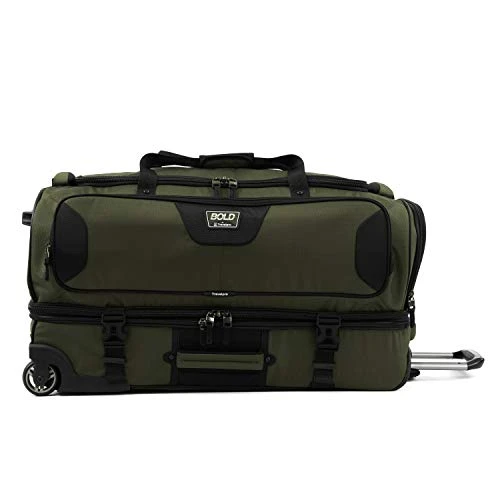 Travelpro Bold 30" Duffle Bag With Drop Bottom, Lightweight, Rugged Rolling Duffel, Olive/Black, 7 Travelpro Bold 30" Duffle Bag With Drop Bottom, Lightweight, Rugged Rolling Duffel, Olive/Black, - Image 7