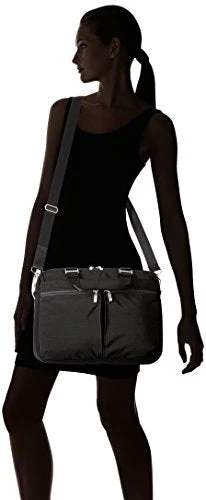 Baggallini Slim Laptop Brief, Black/Charcoal 6 Baggallini Slim Laptop Brief, Black/Charcoal - Image 6