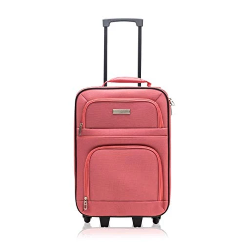 Millennium By Travelway Wheeled Suitcase - Rolling Carry-on (20 Inch, Coral) 1 Millennium By Travelway Wheeled Suitcase - Rolling Carry-on (20 Inch, Coral)