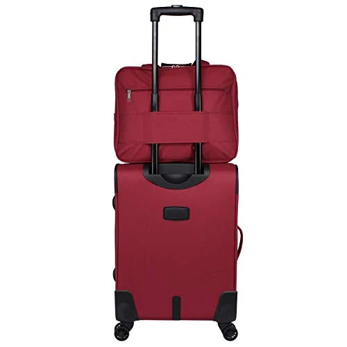 World Traveler Embarque Lightweight 2-PC Carry-On Luggage Set, Burgundy, One_Size 5 World Traveler Embarque Lightweight 2-PC Carry-On Luggage Set, Burgundy, One_Size - Image 5
