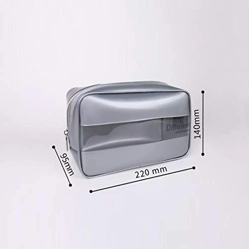 LIZHOUMIL Transparent Makeup Bag Storage Bags Travel Organizer Waterproof Makeup Beautician Cosmetic Bag Beauty Case Toiletry Bag Wash Bags Silver Medium 4 LIZHOUMIL Transparent Makeup Bag Storage Bags Travel Organizer Waterproof Makeup Beautician Cosmetic Bag Beauty Case Toiletry Bag Wash Bags Silver Medium - Image 4