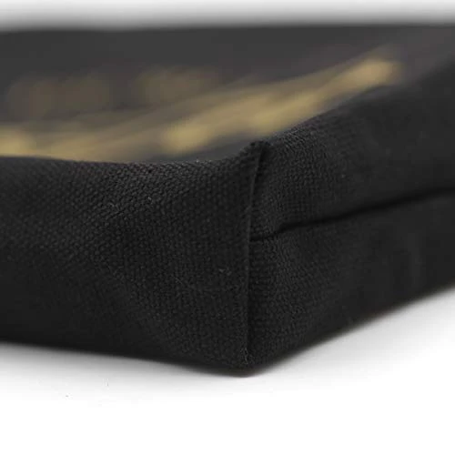 K Initial Monogram Personalized Travel Makeup Bag,Cosmetic Bag Pencil Pouch Gifts With Zipper Black Gold 2 K Initial Monogram Personalized Travel Makeup Bag,Cosmetic Bag Pencil Pouch Gifts With Zipper Black Gold - Image 2