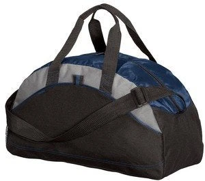Port & Company Small Contrast Duffel, Navy, One Size 1 Port & Company Small Contrast Duffel, Navy, One Size