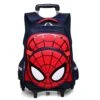 Spiderman Six Wheels Trolley Case School Bags Boy Oxford Cloth Vacation Backpack