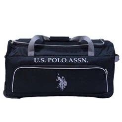 U.S. Polo Assn. 27in Rolling Duffel Bag, Black, One Size