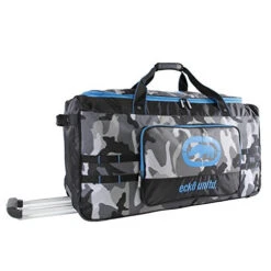 Ecko Unltd. Men's United 32" Large Rolling Duffel Bag, Grey Camo/Blue, One Size