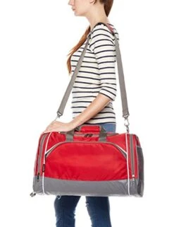 Amazonbasics Sports Duffel - Small, Red -Luggage Factory 414wwB3Re7L