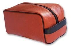 Zumer Sport Florida Gators Basketball Leather Travel Toiletry Kit Zippered Pouch Bag - Made From The Same Exact Materials As A Basketball - Orange -Luggage Factory 415 NJaDyLL