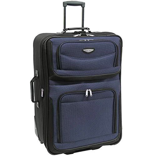 Travel Select Amsterdam Expandable Rolling Upright Luggage, Navy, 8-Piece Set 5 Travel Select Amsterdam Expandable Rolling Upright Luggage, Navy, 8-Piece Set - Image 5