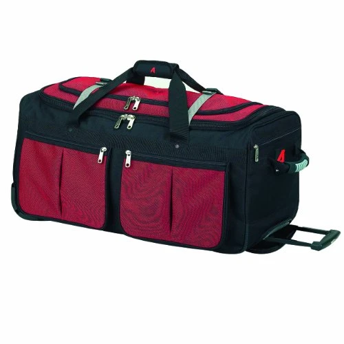 Athalon Luggage 22 Inch 15-Pocket Duffel, Red, One Size 1 Athalon Luggage 22 Inch 15-Pocket Duffel, Red, One Size