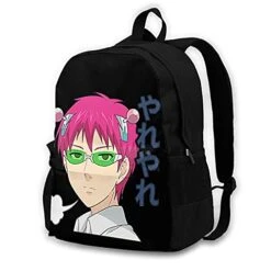 He Disastrous Life Of Saiki K Adult Backpack Travel Laptop Daypack Hiking Daypack Camping Adjustable Lightweight Large Capacity Woman'S Men Adult Student Knapsack