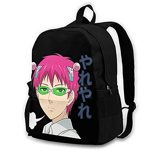 He Disastrous Life Of Saiki K Adult Backpack Travel Laptop Daypack Hiking Daypack Camping Adjustable Lightweight Large Capacity Woman'S Men Adult Student Knapsack 1 He Disastrous Life Of Saiki K Adult Backpack Travel Laptop Daypack Hiking Daypack Camping Adjustable Lightweight Large Capacity Woman'S Men Adult Student Knapsack