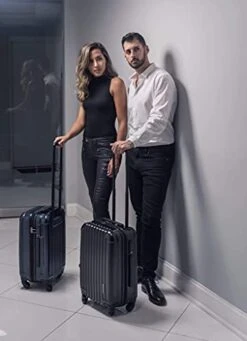 Aer De Aer Premium Carry On Luggage Spinner - Super Light Weight, Maximum Capacity - The Carry On, Re-Imagined, Navy -Luggage Factory 415ZUQ3fe8S
