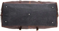 Iblue Vinatge Leather Weekender Travel Bag Mens Duffel Bag Canvas B003(Xl 21'', Grey) -Luggage Factory 4168SYjjmYL