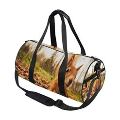 Duffel Bags Red Fur Squirrel With Autumn Forest Background Womens Gym Yoga Bag Small Fun Sports Bag 9 Duffel Bags Red Fur Squirrel With Autumn Forest Background Womens Gym Yoga Bag Small Fun Sports Bag -Luggage Factory 416Jxw00 2B7L