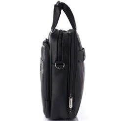 Alpine Swiss Messenger Bag Colombian Leather 15.6” Laptop Briefcase Portfolio 17 Alpine Swiss Messenger Bag Colombian Leather 15.6” Laptop Briefcase Portfolio -Luggage Factory 416L7hY41QL