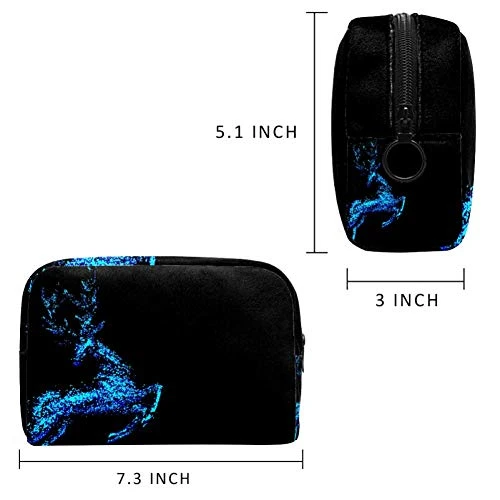 LEVEIS Starlight Deer Makeup Bag Cosmetic Bags Toiletry Travel Organizer For Women, Portable Storage Organzier For Cosmetics, Make Up Tools, Toiletries 6 LEVEIS Starlight Deer Makeup Bag Cosmetic Bags Toiletry Travel Organizer For Women, Portable Storage Organzier For Cosmetics, Make Up Tools, Toiletries - Image 6