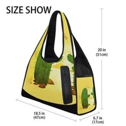 HUVATT Duffel Bags Cactus Hug Womens Gym Yoga Bag Fun Tote Beach Bag For Men 12 HUVATT Duffel Bags Cactus Hug Womens Gym Yoga Bag Fun Tote Beach Bag For Men -Luggage Factory 417b1qc1wWL