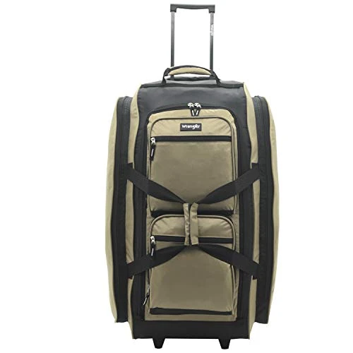 Wrangler Wesley Rolling Duffel Bag, Tannin, Large 30-Inch 6 Wrangler Wesley Rolling Duffel Bag, Tannin, Large 30-Inch - Image 6