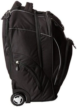 High Sierra Powerglide Wheeled Laptop Backpack, Black -Luggage Factory 418xbkvGe1L