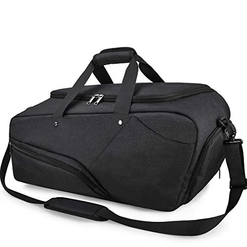 Gym Bag Sports Duffle Bag With Shoes Compartment Waterproof Large Travel Duffel Bags Weekender Overnight Bag For Men Women 45L Black 1 Gym Bag Sports Duffle Bag With Shoes Compartment Waterproof Large Travel Duffel Bags Weekender Overnight Bag For Men Women 45L Black