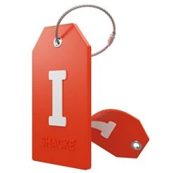 Initial Luggage Tag With Full Privacy Cover And Stainless Steel Loop – (Letter I)