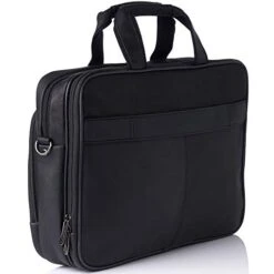 Alpine Swiss Messenger Bag Colombian Leather 15.6” Laptop Briefcase Portfolio 16 Alpine Swiss Messenger Bag Colombian Leather 15.6” Laptop Briefcase Portfolio -Luggage Factory 41AGoRQ NgL