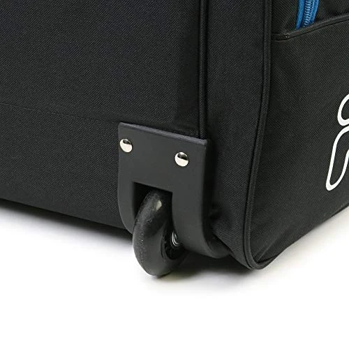 Fila 7-Pocket Large Rolling Duffel Bag, Black/Blue, One Size 7 Fila 7-Pocket Large Rolling Duffel Bag, Black/Blue, One Size - Image 7