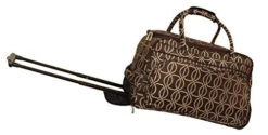 Jenni Chan Links Deluxe Carry-All Rolling Duffel, Brown, One Size -Luggage Factory 41Ap3ka3daL