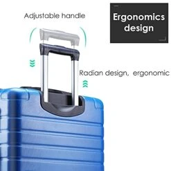 3 Piece Set Luggage Spinner Hardshell Lightweight Durable Suitcase TSA Lock, Women Men Teens Home Outdoor School Travel Carry On Luggage Sets, 20/24/28 Inch Deep Blue 14 3 Piece Set Luggage Spinner Hardshell Lightweight Durable Suitcase TSA Lock, Women Men Teens Home Outdoor School Travel Carry On Luggage Sets, 20/24/28 Inch Deep Blue -Luggage Factory 41BE8RwtNsS