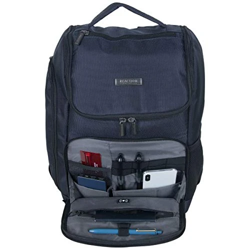 Kenneth Cole Reaction Top Zip Laptop With USB Port (RFID) Backpack, Navy One Size 7 Kenneth Cole Reaction Top Zip Laptop With USB Port (RFID) Backpack, Navy One Size - Image 7