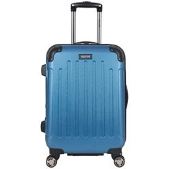 Kenneth Cole Reaction Renegade 20” Carry-On Lightweight Hardside Expandable 8-Wheel Spinner Cabin Size Suitcase, Vivid Blue, Inch