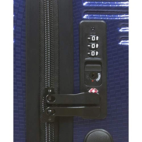 Dejuno Oracle Hardside 3-Piece Spinner Luggage Set With TSA Lock, Blue 3 Dejuno Oracle Hardside 3-Piece Spinner Luggage Set With TSA Lock, Blue - Image 3