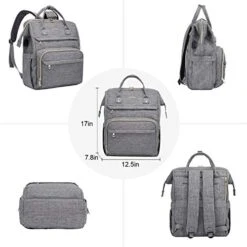 LOVEVOOK Laptop Backpack Womens Computer Bag Nurse Teacher Backpack Purse Laptop Bookbag, 17 Inch, Plait Grey 10 LOVEVOOK Laptop Backpack Womens Computer Bag Nurse Teacher Backpack Purse Laptop Bookbag, 17 Inch, Plait Grey -Luggage Factory 41DIz1K96PL
