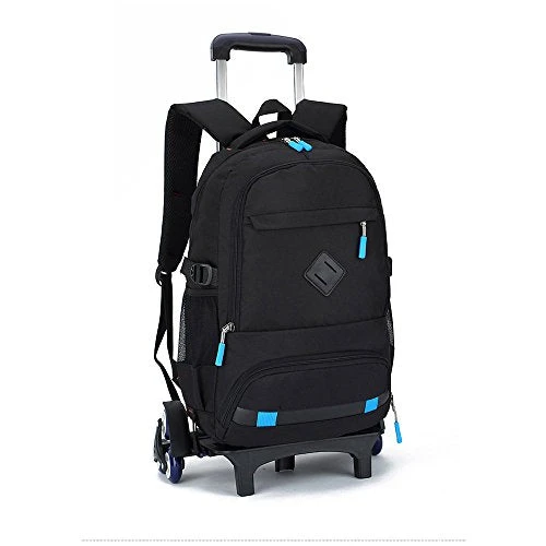 TiTa-Dong Rolling Backpack Luggage 18 Inch Wheeled Backpack Travel Laptop Laptop Six Wheels Unisex Trolley School Bags Jansport For Boys Girls Kids Teenagers Students,Black 6 TiTa-Dong Rolling Backpack Luggage 18 Inch Wheeled Backpack Travel Laptop Laptop Six Wheels Unisex Trolley School Bags Jansport For Boys Girls Kids Teenagers Students,Black - Image 6
