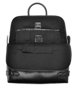 Zlyc Fashion Split Leather 15.6" Laptop Backpack Handbag Tote Messenger Bag Black -Luggage Factory 41E7i 2B7VSML