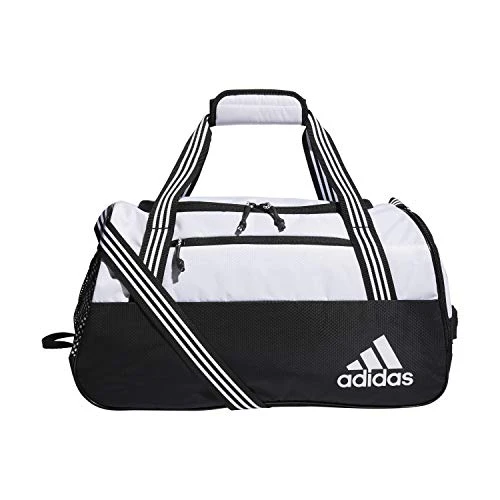 Adidas Womens Squad Duffel Bag White/ Black, One Size 1 Adidas Womens Squad Duffel Bag White/ Black, One Size