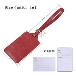 Teskyer Luggage Tags, 3 Pack Premium PU Leahter Luggage Tags Privacy Protection Travel Bag Labels Suitcase Tags -Luggage Factory 41Et1sCzVrL