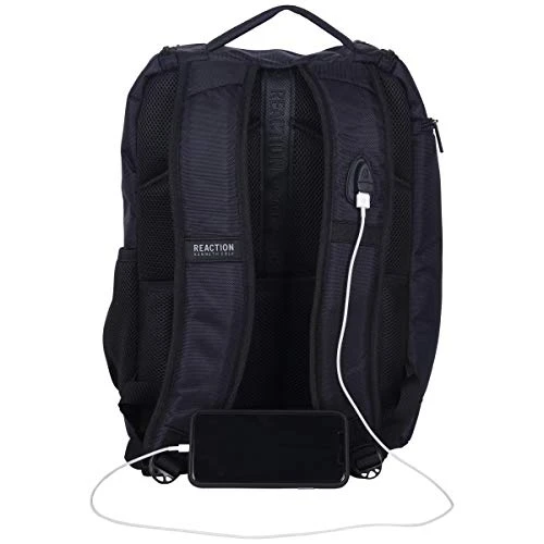 Kenneth Cole Reaction Top Zip Laptop With USB Port (RFID) Backpack, Navy One Size 5 Kenneth Cole Reaction Top Zip Laptop With USB Port (RFID) Backpack, Navy One Size - Image 5