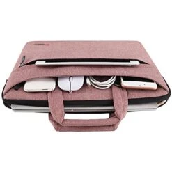 DOMISO 10.1 Inch Laptop Sleeve Shoulder Bag Water-Resistant Messenger Bag Business Briefcase For 9.7"10.5"11"iPad Pro,iPad Air 3 10.5, IPad Pro 10.5, IPad 1/2/3/4/5/6,Lenovo Yoga Book, Pink 12 DOMISO 10.1 Inch Laptop Sleeve Shoulder Bag Water-Resistant Messenger Bag Business Briefcase For 9.7"10.5"11"iPad Pro,iPad Air 3 10.5, IPad Pro 10.5, IPad 1/2/3/4/5/6,Lenovo Yoga Book, Pink -Luggage Factory 41GHYFDMsaS
