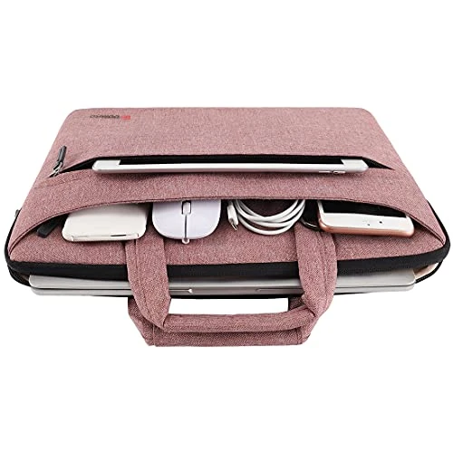 DOMISO 10.1 Inch Laptop Sleeve Shoulder Bag Water-Resistant Messenger Bag Business Briefcase For 9.7"10.5"11"iPad Pro,iPad Air 3 10.5, IPad Pro 10.5, IPad 1/2/3/4/5/6,Lenovo Yoga Book, Pink 6 DOMISO 10.1 Inch Laptop Sleeve Shoulder Bag Water-Resistant Messenger Bag Business Briefcase For 9.7"10.5"11"iPad Pro,iPad Air 3 10.5, IPad Pro 10.5, IPad 1/2/3/4/5/6,Lenovo Yoga Book, Pink - Image 6