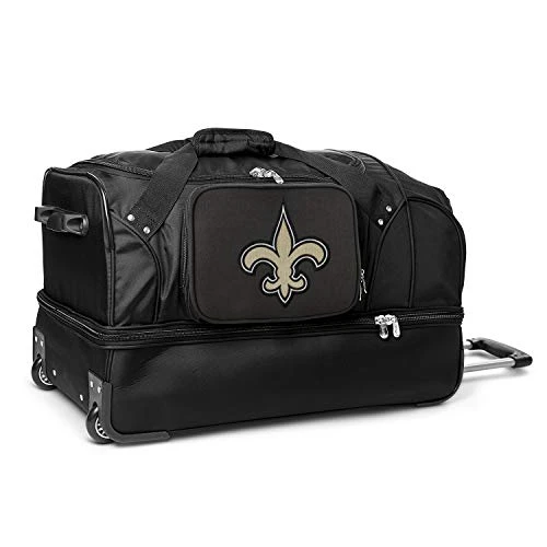 NFL New Orleans Saints Rolling Drop-Bottom Duffel Bag 1 NFL New Orleans Saints Rolling Drop-Bottom Duffel Bag